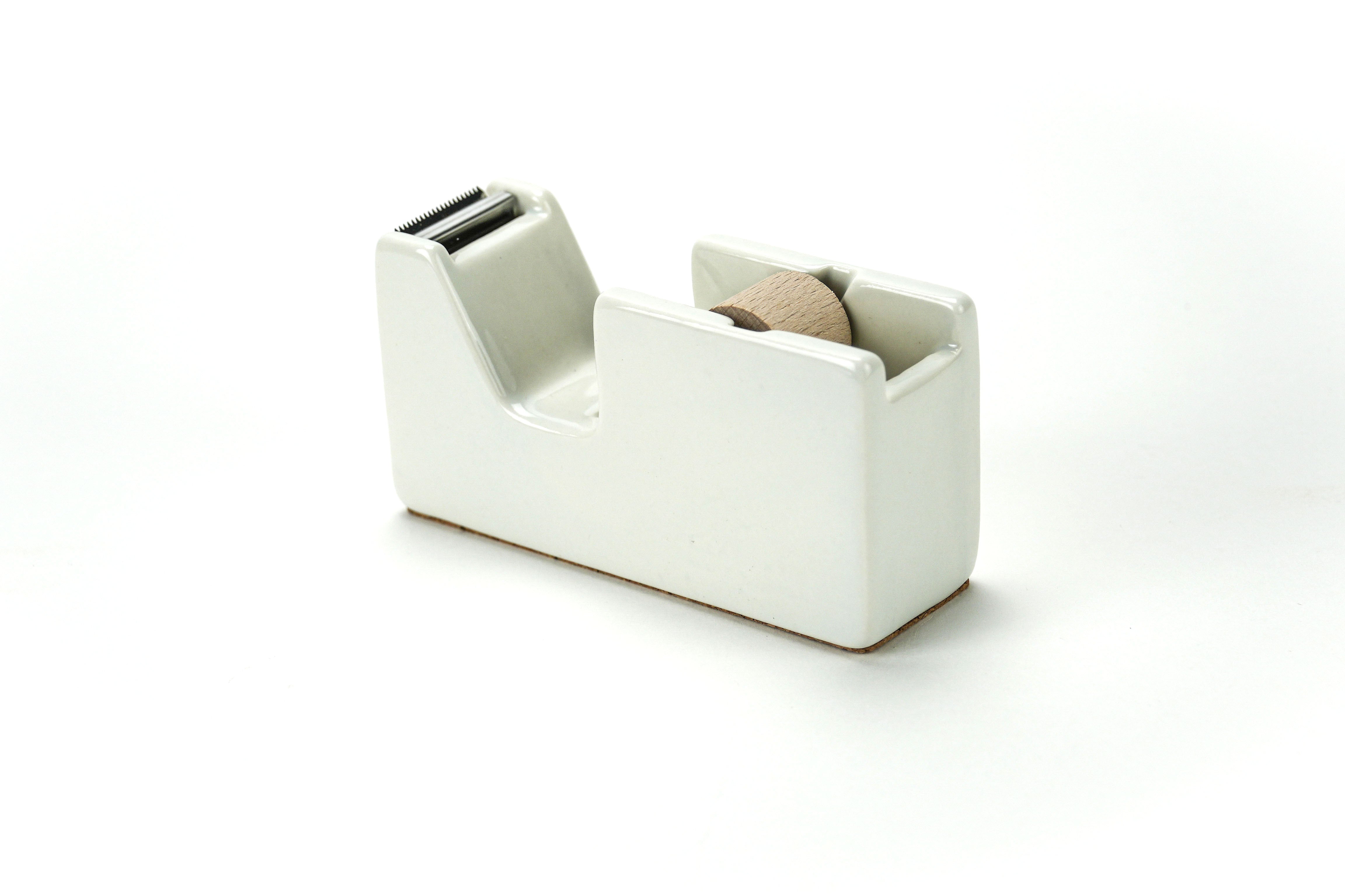 White Porcelain Tape Dispenser