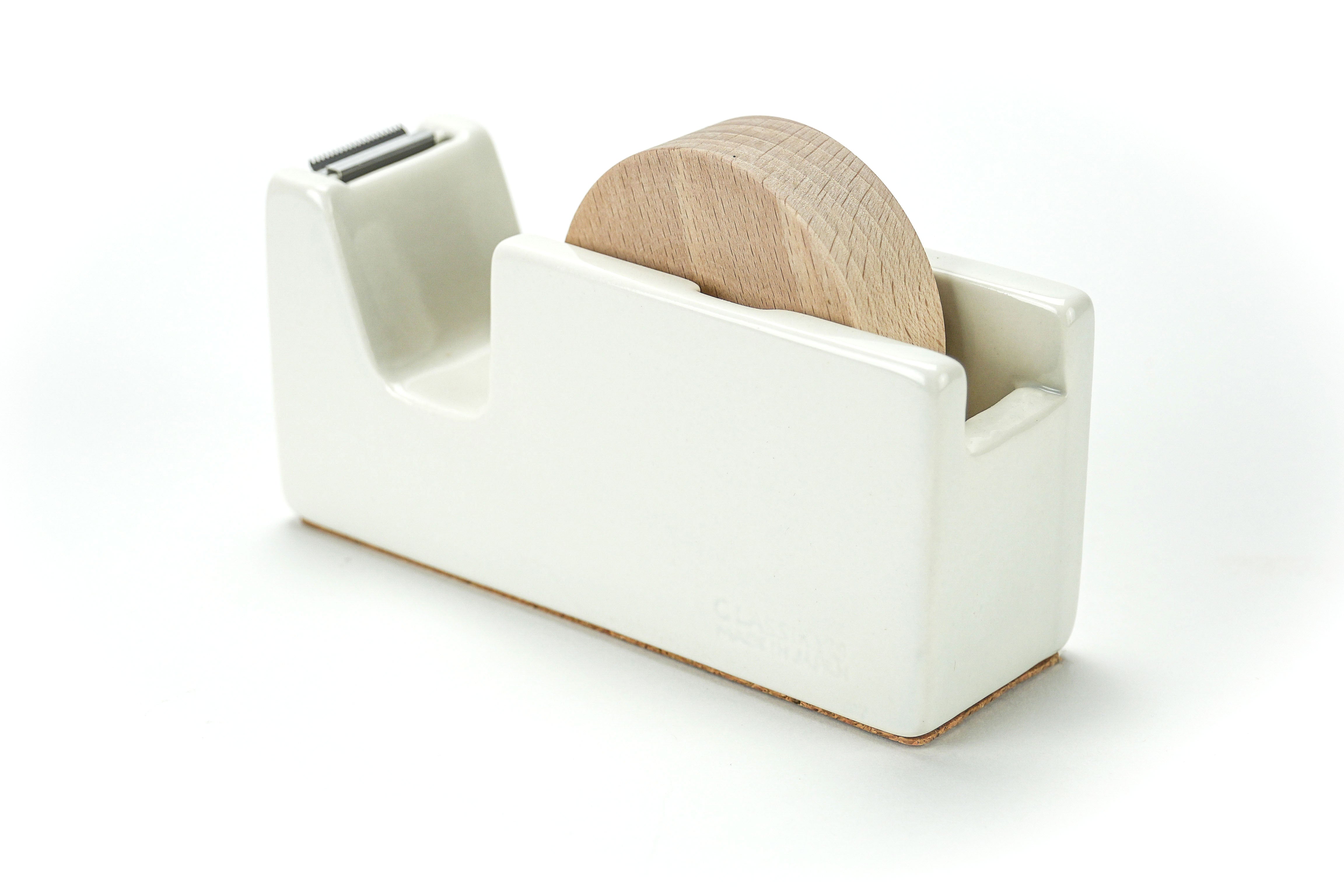 White Porcelain Tape Dispenser