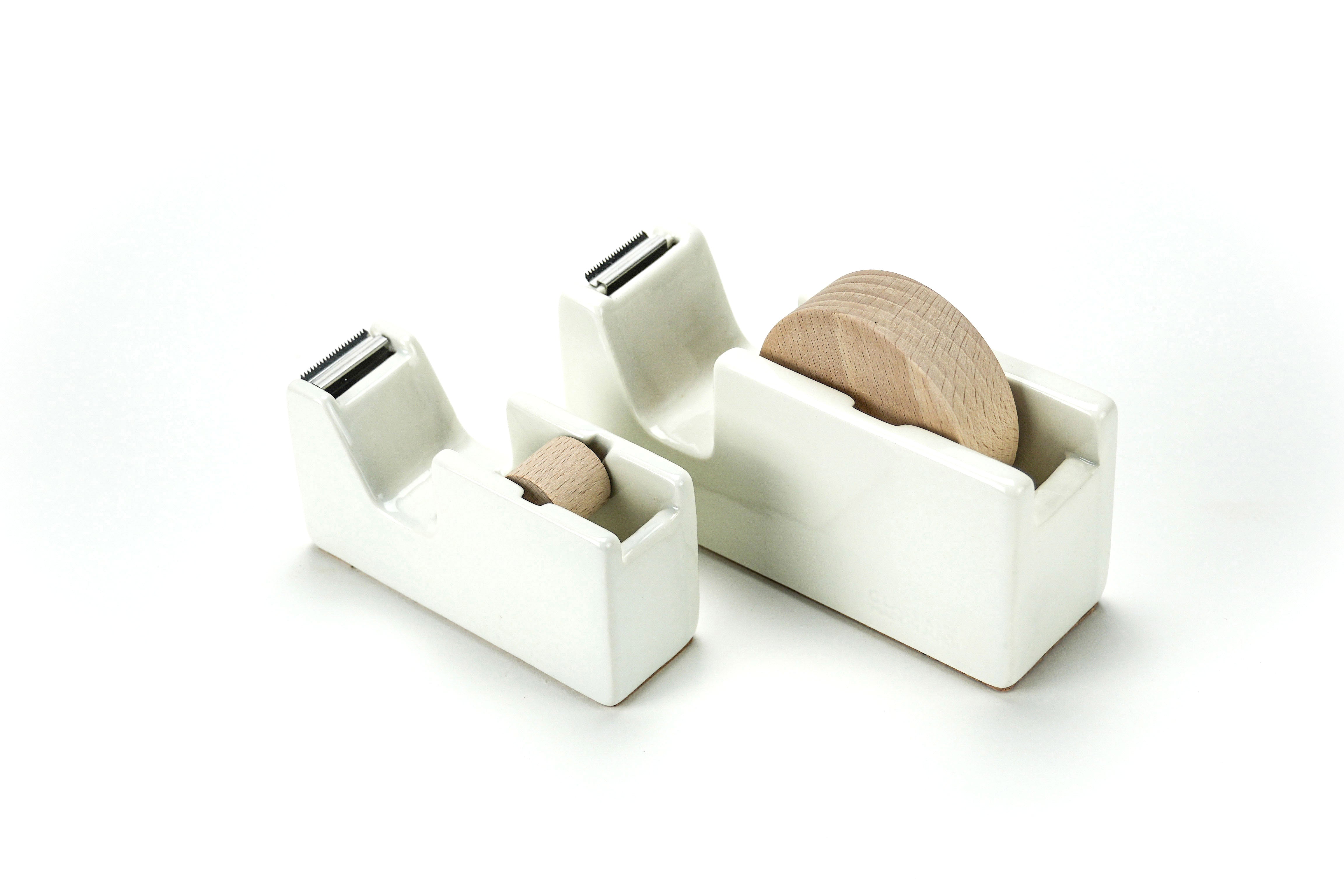 White Porcelain Tape Dispenser