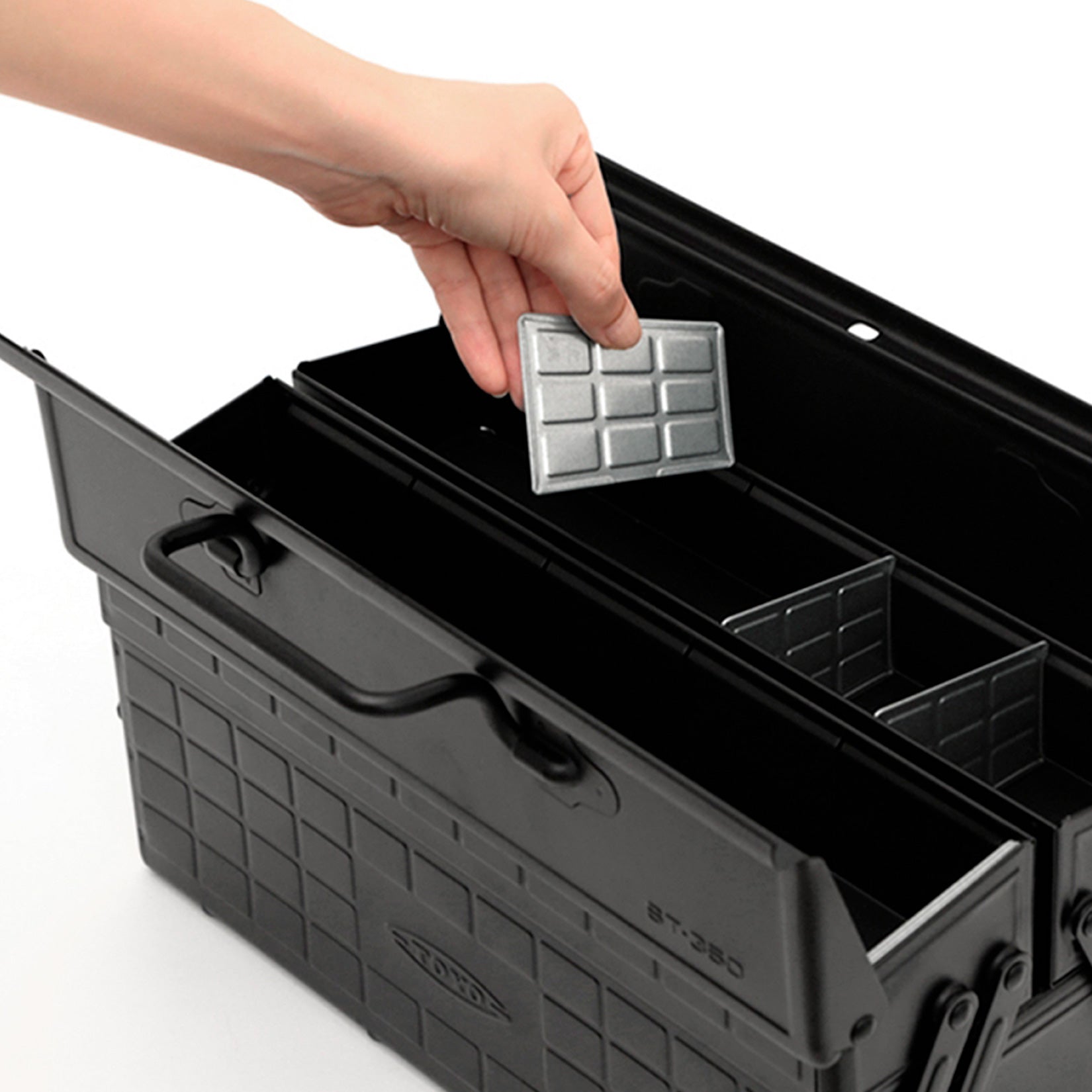 ST-350 Steel Toolbox with Cantilever Lid and Upper Storage Trays
