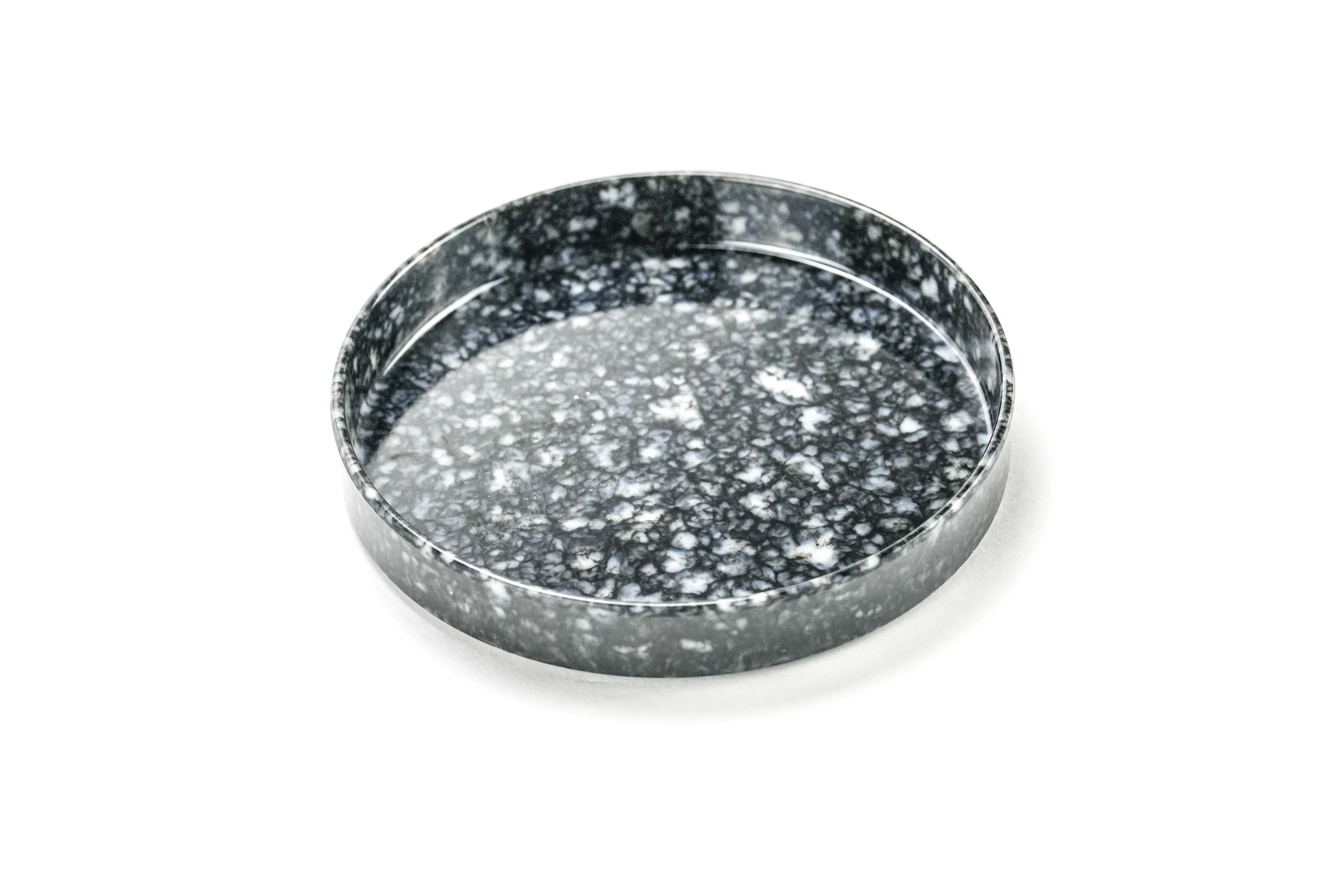 Marble Circle Desk Tray