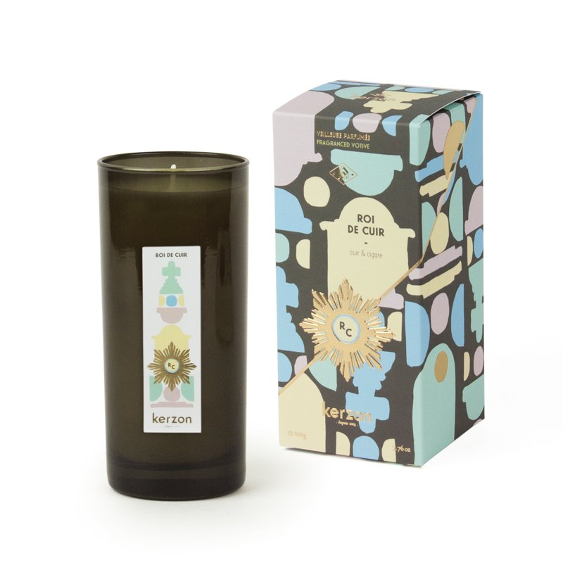 Roi de Cuir Fragranced Votive (Leather & Cigar)