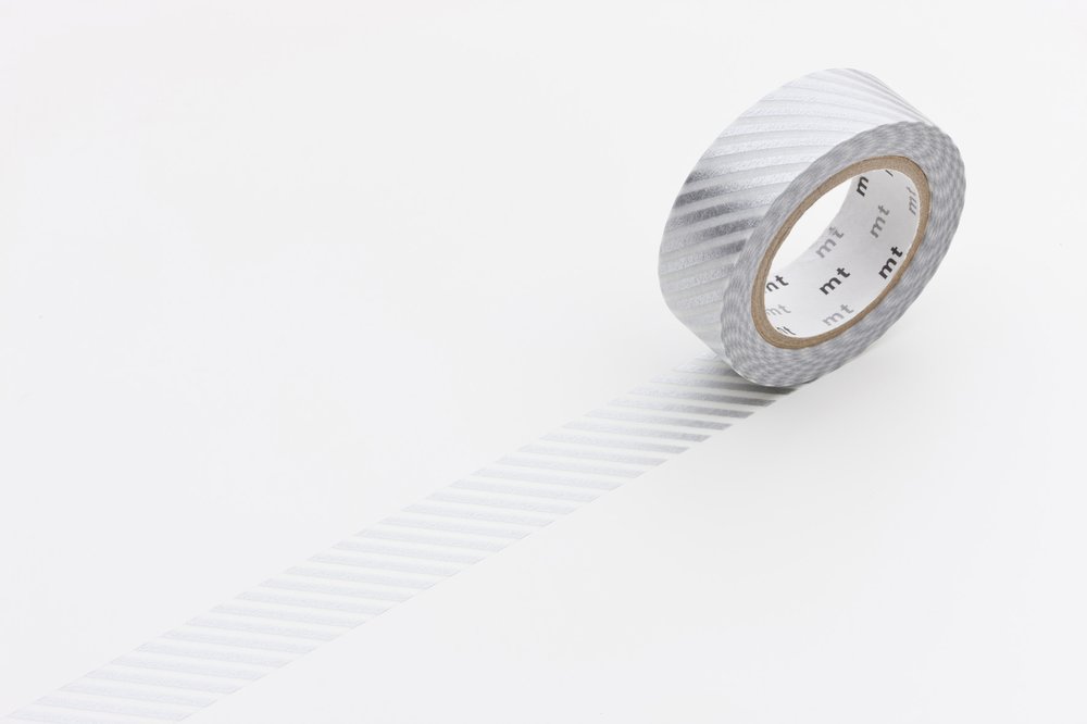 Washi Tape- Thin Silver Stripe